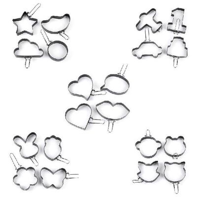 K1MF 4 Buah Cetakan Telur Telur Dadar Cetakan Penggorengan