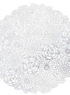 Placemats Set Of 6 For Dining Table Metallic Mats Hollow