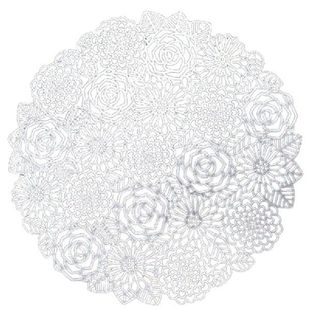 Placemats Set Of 6 For Dining Table Metallic Mats Hollow