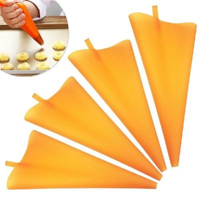 New S M L Sizes Silicone Reusable Pastry Bag Piping Cake