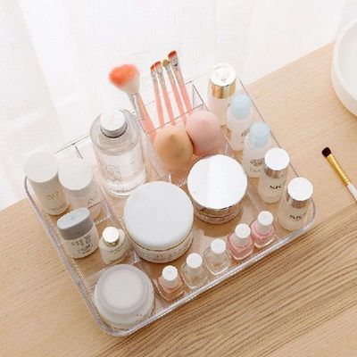 Transparent Cosmetics Storage Box Makeup Lipstick Polish