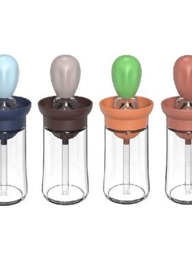 896A Vinegar Bottle Sauce Container Pot with Brush for