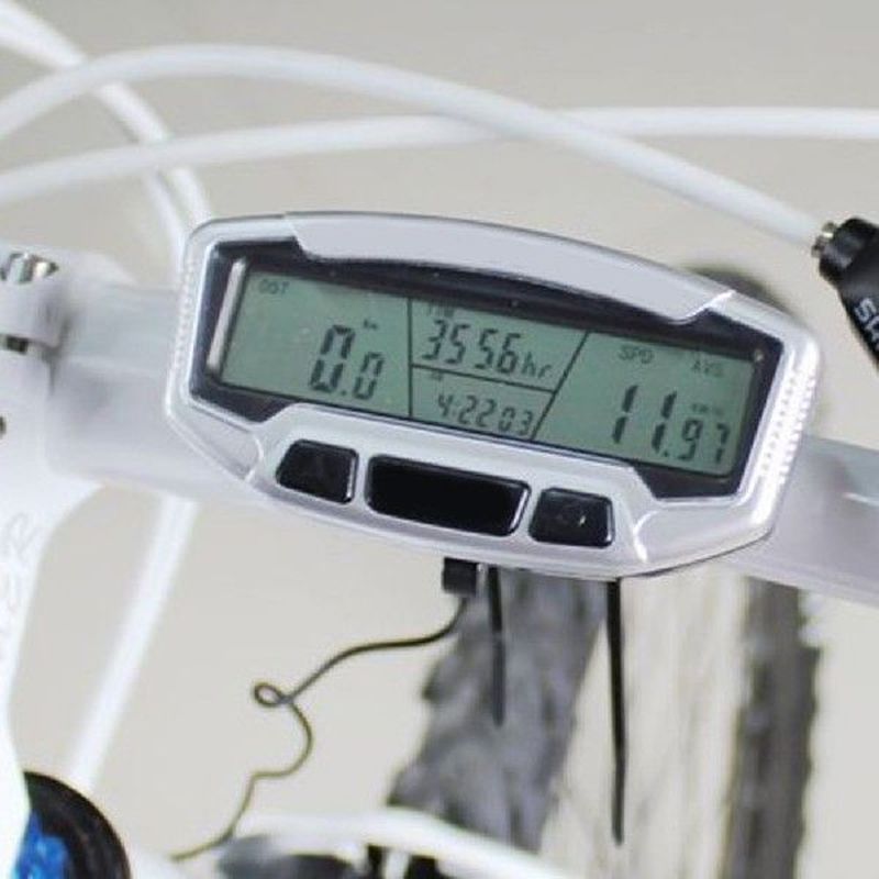 Digital LCD Road Bike Speedometer Backlight Stopwatch