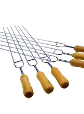 Reusable Long BBQ Needle Stick Stainless Steel Shish Kabob