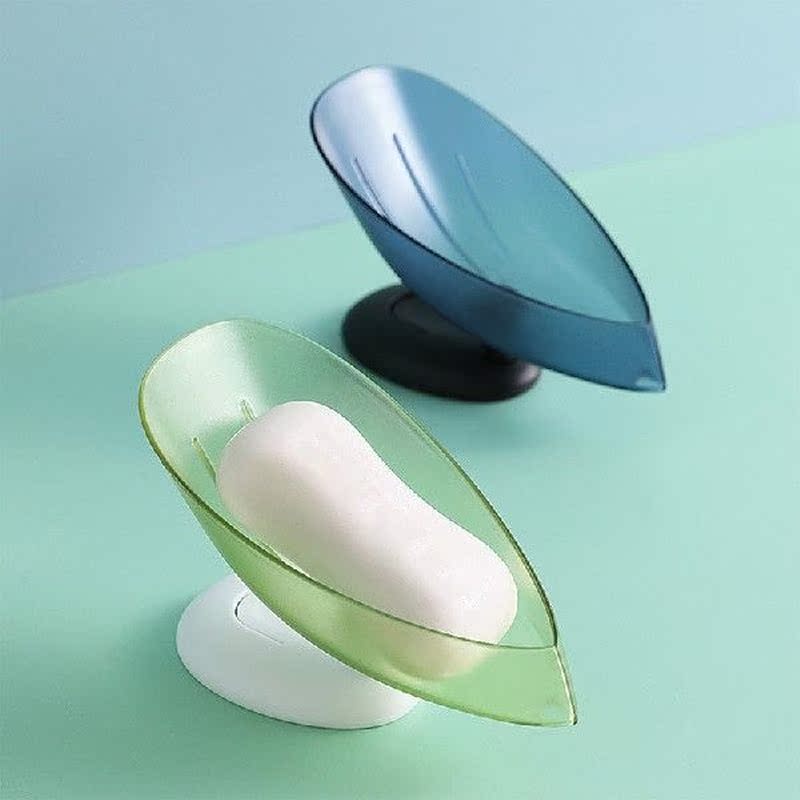 Bathroom Soap Holder Leaf Shape Soap Box Kitchen Dish