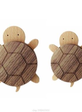 Gantungan Handuk Baju Kayu Kait Kura-kura Lucu Pegangan