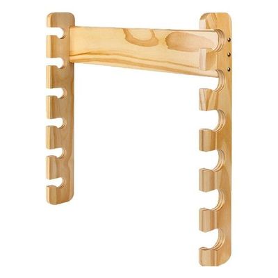 Fishing Rod Holders Wooden Wall Hanging 6 Rods Fishing Rod