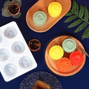 896A 3D Mooncake Moulds Mooncake Stamps Pudding Mould