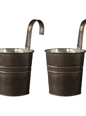 2PCS Flower Pot Plant Holders Flowerpot Hanging 8x10.5cm