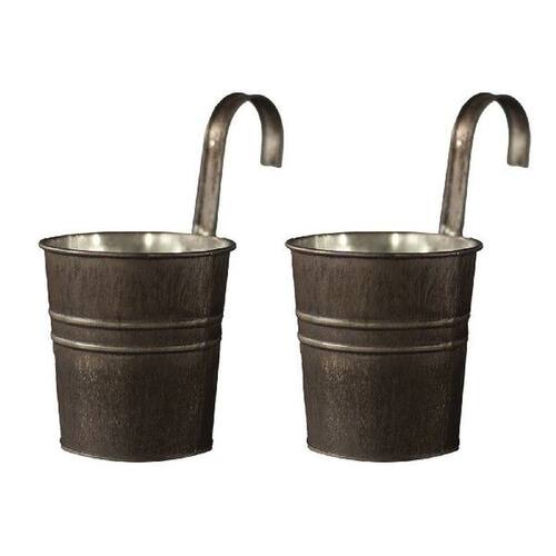 2PCS Flower Pot Plant Holders Flowerpot Hanging 8x10.5cm