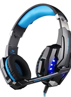 Big Wired Gaming Headphones with Micropone LED Light Headset