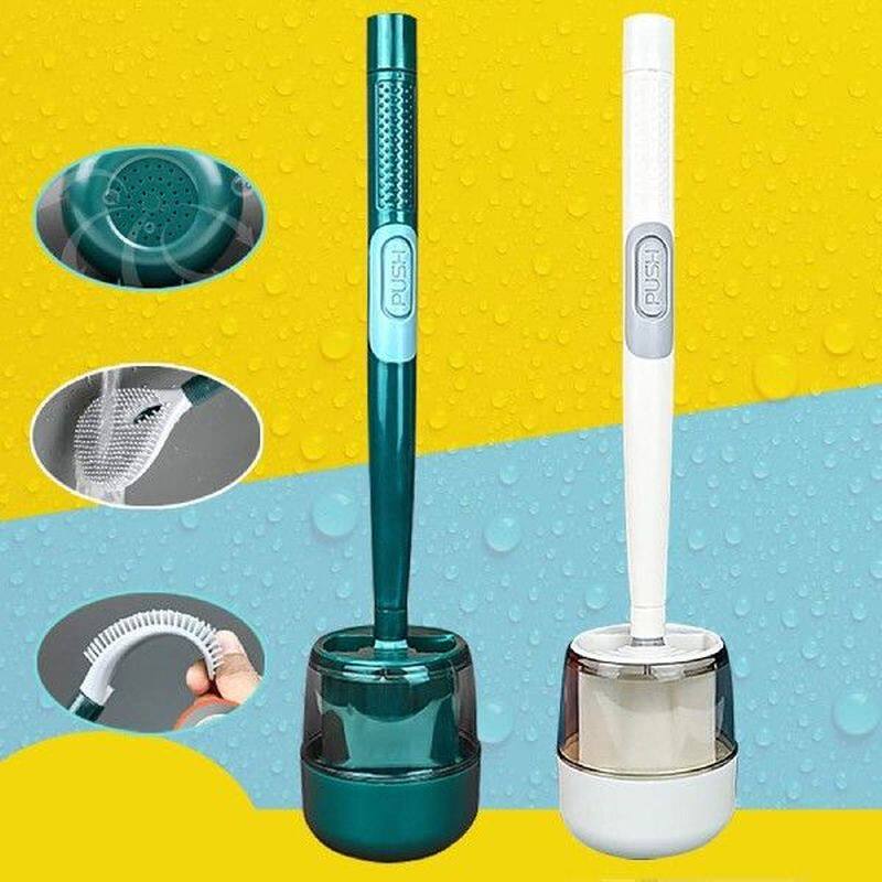 household punch free wall hanging long handle silicone