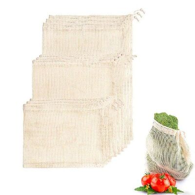 5pcs/10pcs Degradable Organic Cotton Mesh Bag Vegetables