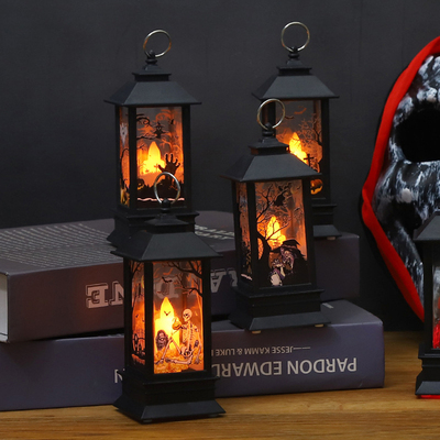 Retro Halloween Lantern LED Electronic Candle Light Pumpkin