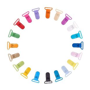 20Pcs 25mm Plastic Clip Camisole Feeding Bottle Clip Color