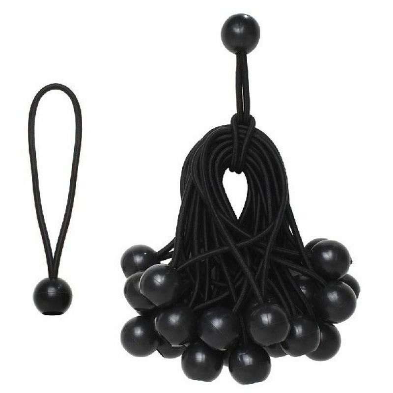 ?  30pcs Ball Elastic Tarpaulin Tied Rope 15cm Tensioner