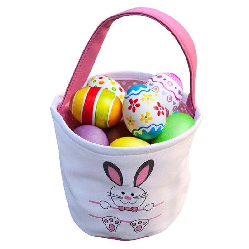 1Pcs Popular Easter Basket Candy Egg Storage Bucket With