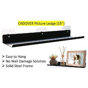 4 Pack Vinyl Record Display Shelf Metal Frame Wall Mounted