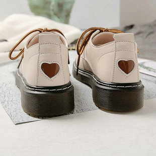 Comemore Women Sneakers Lace Up Leather Spring Girl Pumps wi