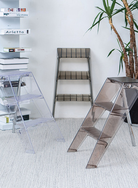 JOYLOVE Japanese Household Ladder Transparent Acrylic Portab