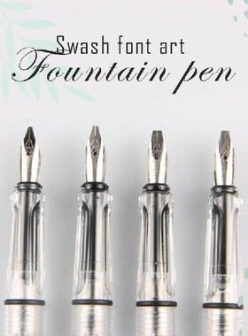 Art Font Fountain Pen 1pc transparante fountain pen