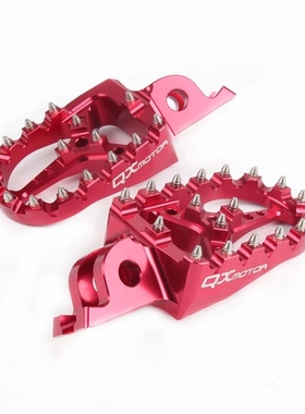 Red CNC Billet MX Foot Pegs Rests Pedals Footpegs For Honda