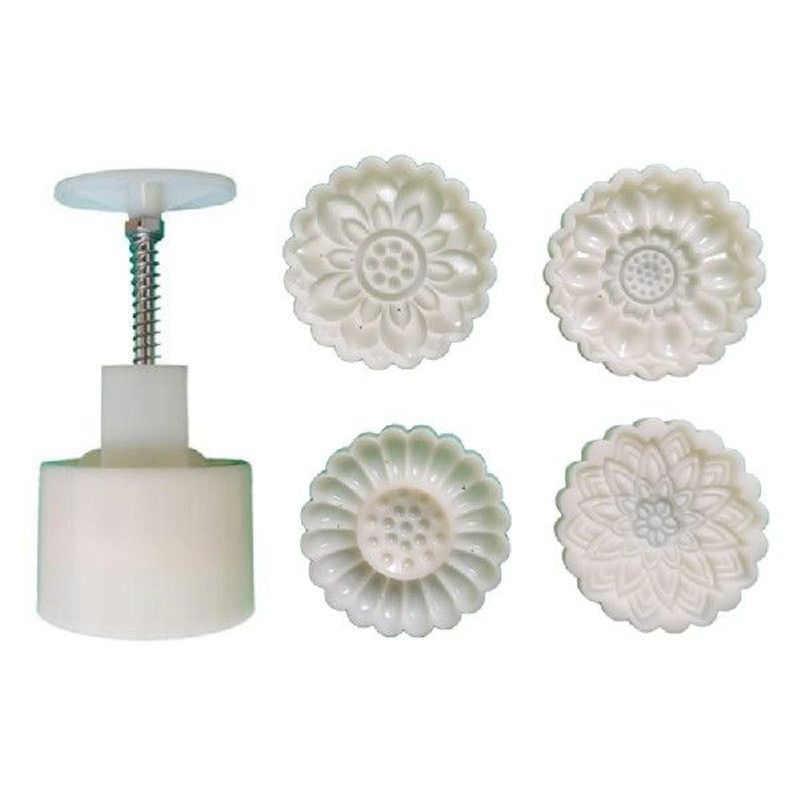 Plastic Mooncake Mold 125g Animal Flower Stamp Cookie