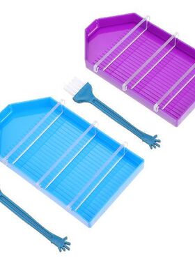 2 Sets Trays Slots Plastic Diamond Picture Tray Tray
