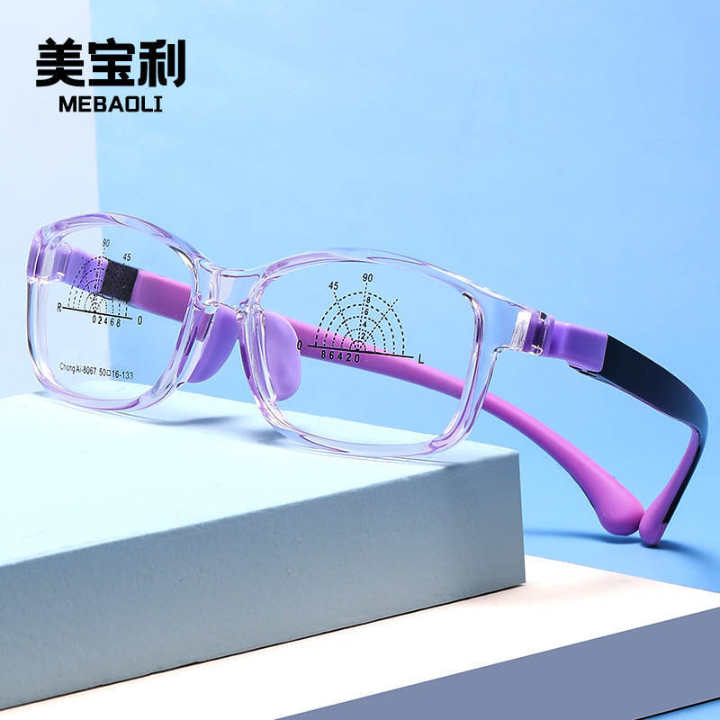 可爱儿童TR镜架软硅胶材质可拆卸镜腿3-10岁小学生眼镜框可配近视