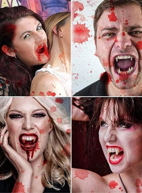 2021 Halloween retractable vampire teeth false teeth zombie