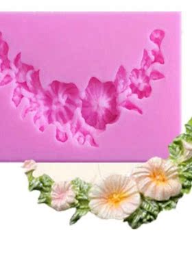 Diy Floral Swag Silicone Mold Scroll Corner Flower Fondant