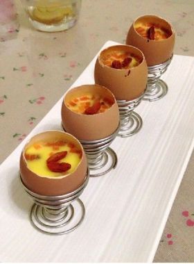 Stainelss Steel Spring Wire Tray Egg Cup Boiled Eggs Holder