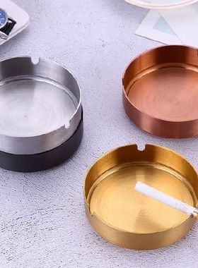 Round Durable Protable Ash Tray Stainless Steel High