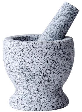 Garlic Press Stone Mortar Household Meshed Garlic Device