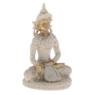 Thai Buddha Statue Decoration Handicraft Sandstone Yoga