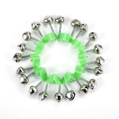 10pcs Spiral Bells Fishing Bite Alarms Outdoor Night Klem