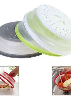 Collapsible Microwave Lid Splatter Proof Food Plate Cover
