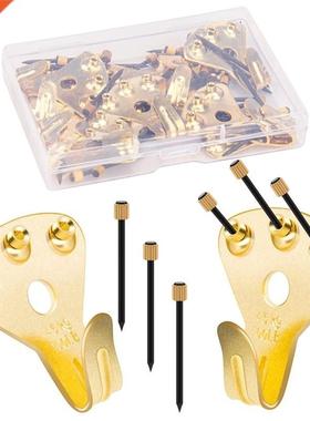 25 Pack Picture Hanging Hooks 75lbs Picture Frame Hangers wi
