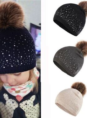 1PC Kids Hats Girls Boy Baby Winter Warm Crochet Knit Hat