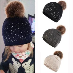 1PC Kids Hats Girls Boy Baby Winter Warm Crochet Knit Hat