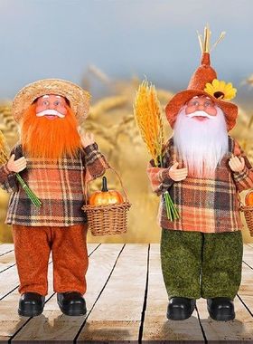 Faceless Gnomes Autumn Decor Harvest Autumn Wheatear