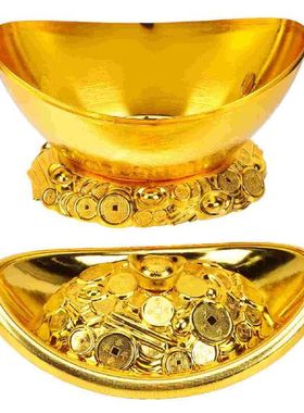 Ingot Chinese Candy Box Ornamentstorage Serving Stand Fruit