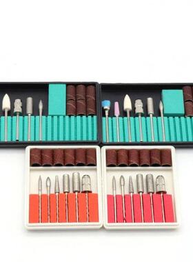 Nail Electric Drill Bits Grinding Head Kit Sanding Bands Fil