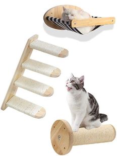 1Pc Wall Mounted Cat Furniture Cat Shelf Hammock Climbing