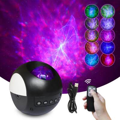 LED Water Pattern Starry Sky Blue Laser Projection Light