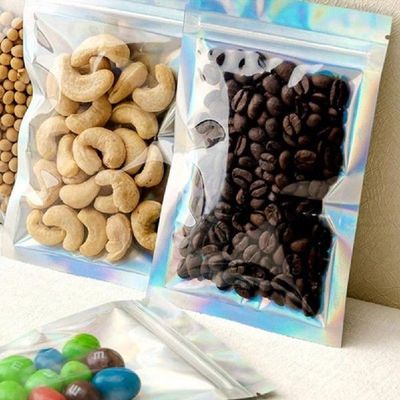 Keep Fresh Various Sizes Flat Clear Packaging Holographic