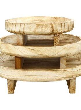 Wooden Plant Stand Flower Pot Base Holder Stool High Stool