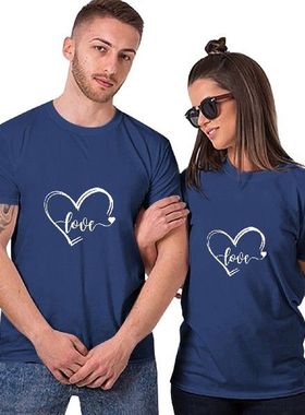 Matching Shirts For Couples T-shirt Blouse Top Short Sleeve