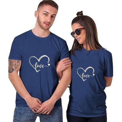 Matching Shirts For Couples T-shirt Blouse Top Short Sleeve