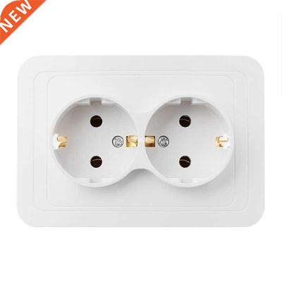 220V/16A 118x80mm EU Double Ground Socket Household Industri